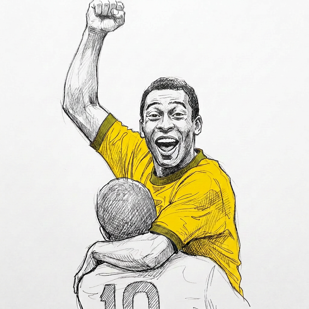 Sketch of Pelé
